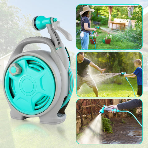 Durable outdoor KURTEP hose reel built for long-lasting performance.