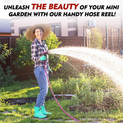 KURTEP portable water reel ideal for watering and car care on the go.
