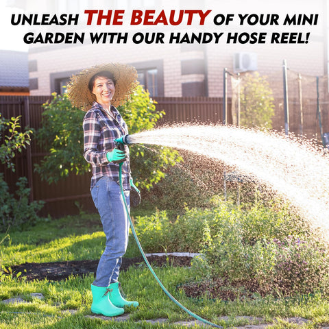 KURTEP hose reel nozzle with six spray patterns for versatile outdoor tasks.