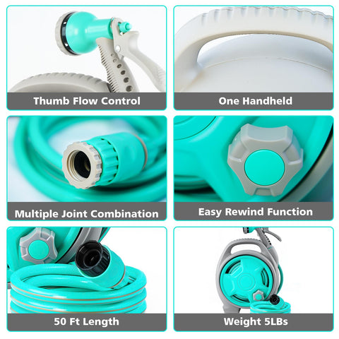KURTEP reel demonstrating compatibility with US standard hose connections.