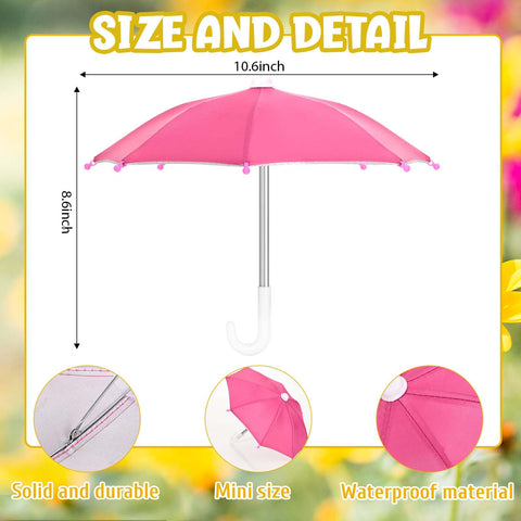 Kuscul pink raincoat detail adds bright charm to garden statues.