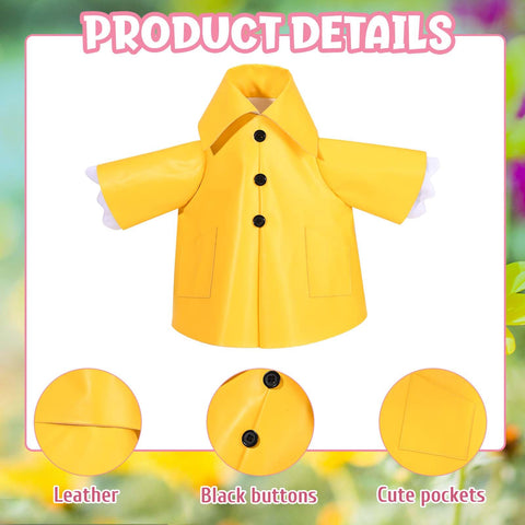 Kuscul porch goose costume in yellow for outdoor yard display.