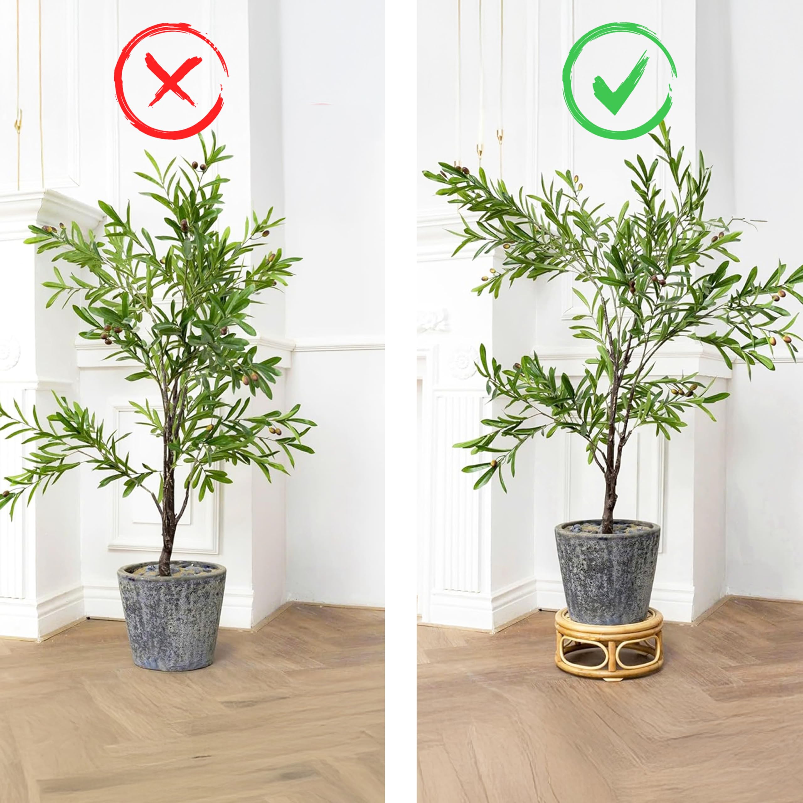 KUTORKILL elevated tabletop display brings plants into eye level