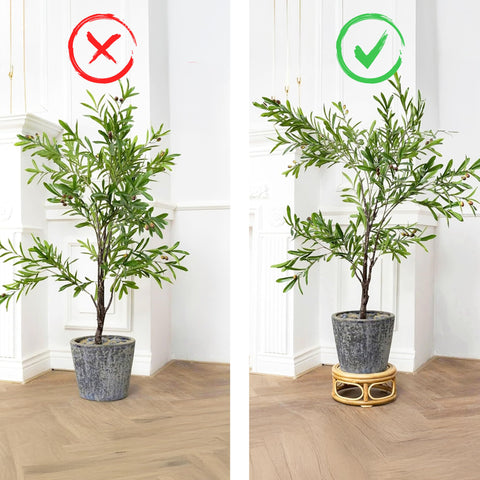 KUTORKILL elevated tabletop display brings plants into eye level