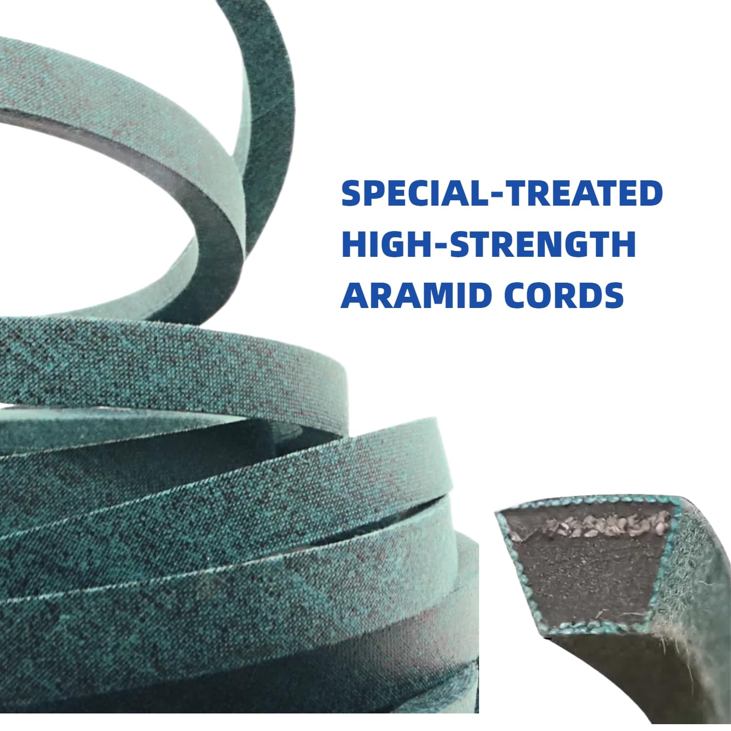 Kuumai uncoiled belt closeup emphasizes flexibility for smooth operation