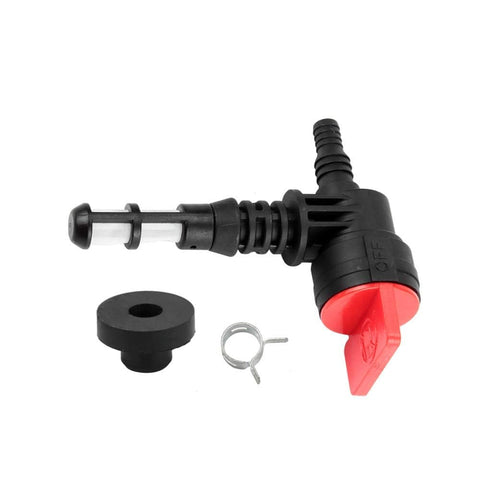 Kuupo 192980GS 90-degree valve enables quick, reliable fuel shutoff.