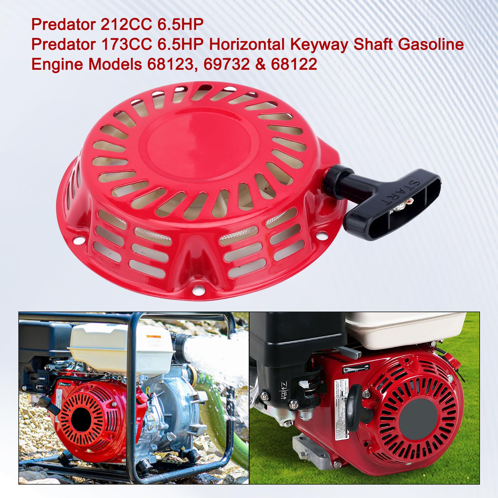 Kuupo 212cc pull-start compatible with Harbor Freight engines.