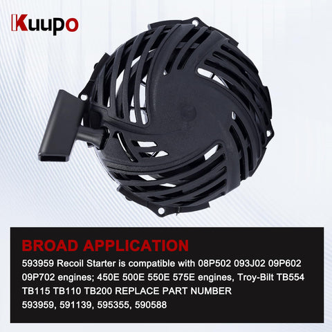 Kuupo fit for Troy-Bilt TB110 TB200 models for easy pulls