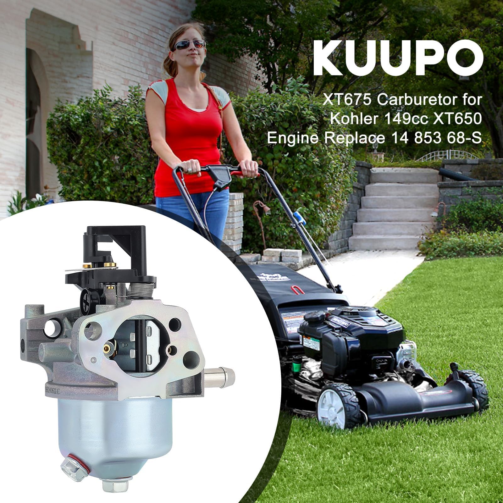 Kuupo XT675 carburetor with gasket included offers a complete replacement kit