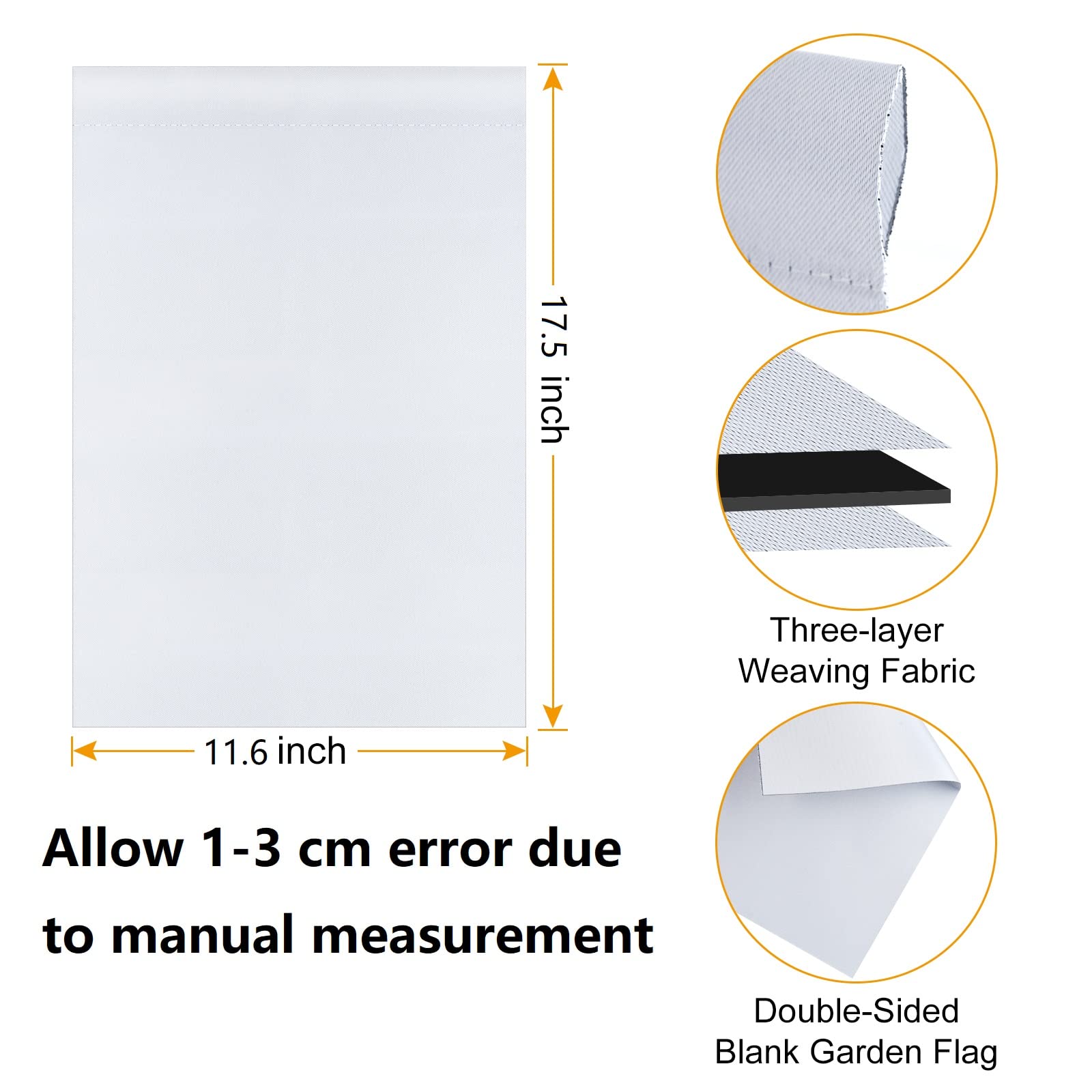 KUUQA double-sided flag fabric allows painting on both sides for personalized designs