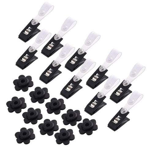 KUUQA rubber stopper on flag pole secures garden flag in wind