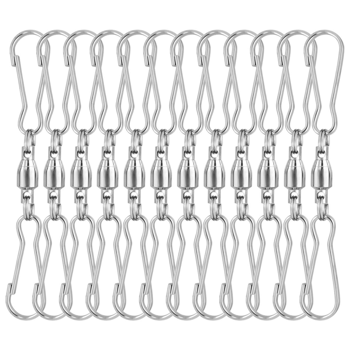 KUUQA spinning dual clip swivel hook set for versatile hanging displays