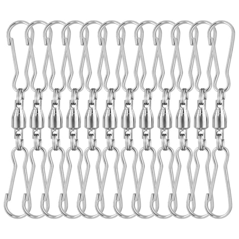 KUUQA spinning dual clip swivel hook set for versatile hanging displays