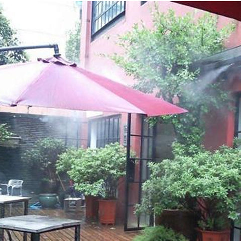 KUWAN brass misting nozzle with leak-proof design in outdoor use