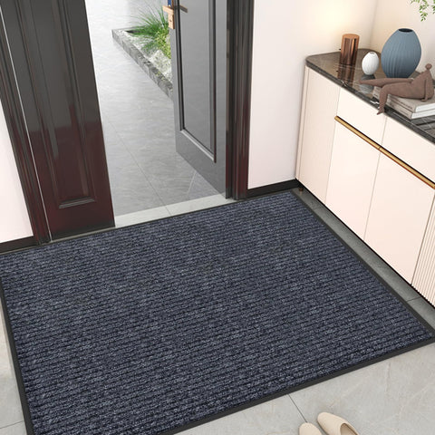 Kuyal mat traps dust and moisture at the doorway for cleaner indoor floors.