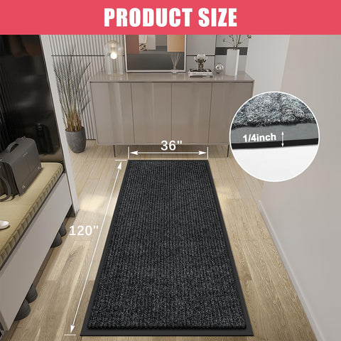 Kuyal mat's deep grooves trap dust and moisture, helping keep interior floors cleaner.
