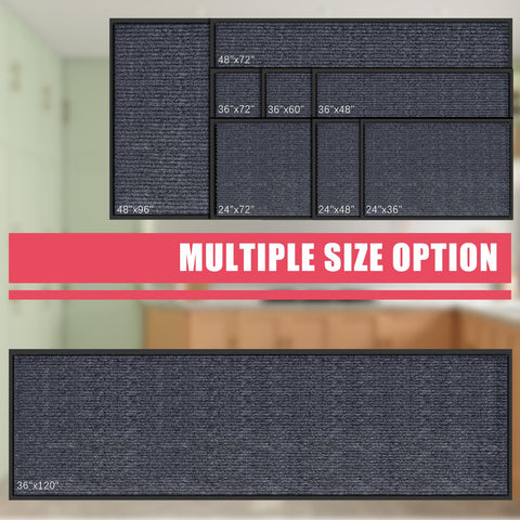 Kuyal front door mat 3x6 size covers wide entryways while staying resilient.