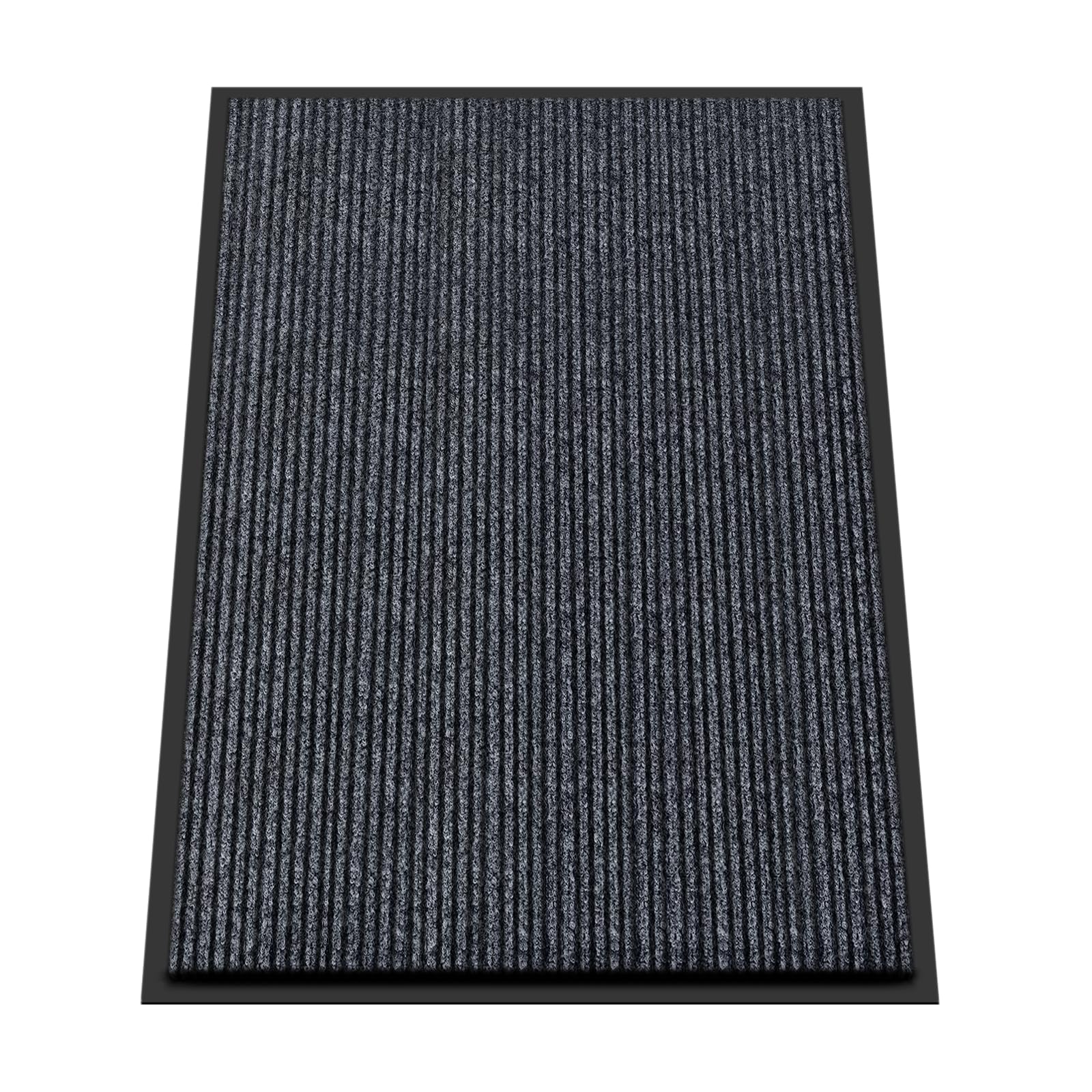 Kuyal front door mat with textured PVC backing for secure, non-slip entry.