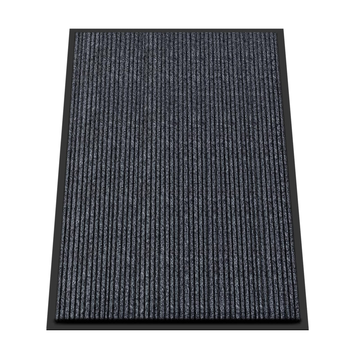 Kuyal front door mat with textured PVC backing for secure, non-slip entry.