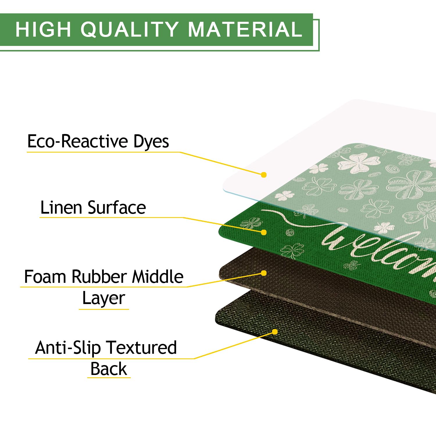 Kuyuayee mat with washable fabric ready for machine wash