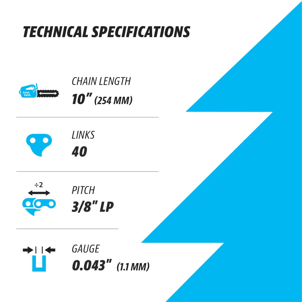 Easy installation process for KUZA chain on compatible saws