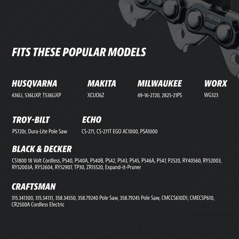 German steel durability detail on KUZA chain