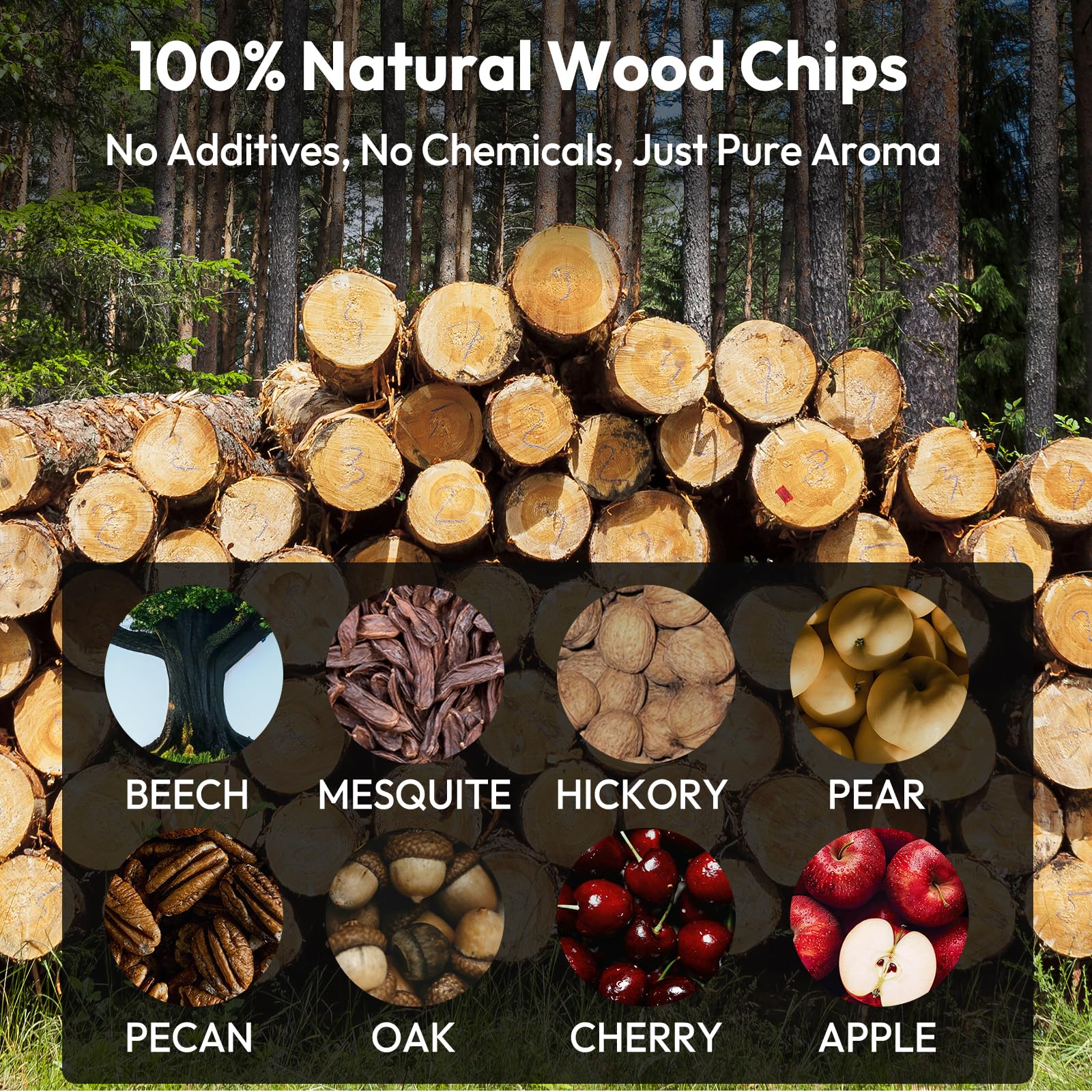 KUZKUZY Cherry wood chips add fruity aroma to cocktails