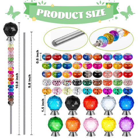KVCSYAW colorful round-hole beads for versatile garden accents.