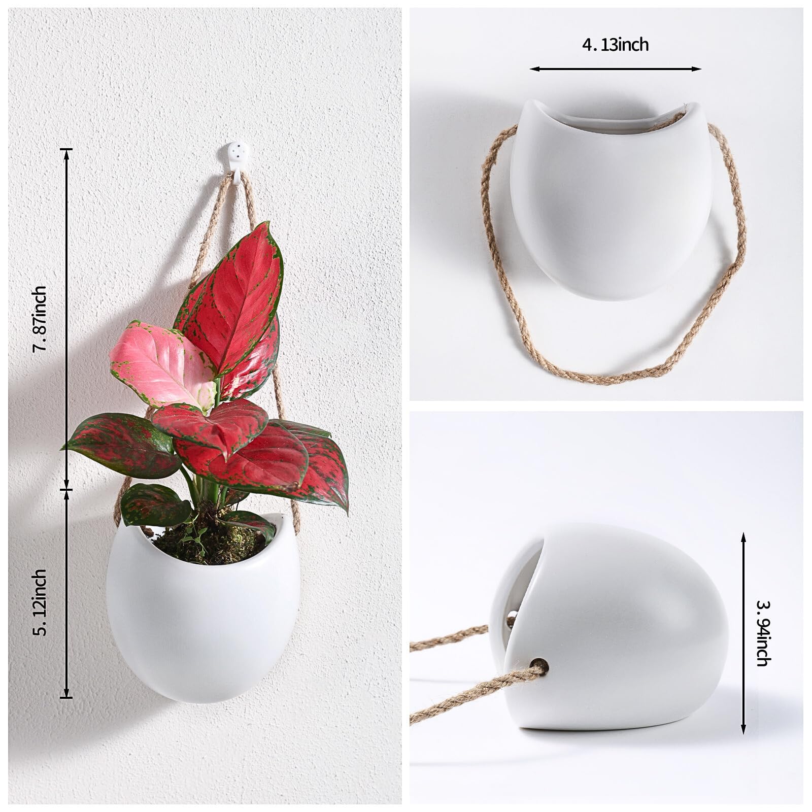 Kvetto bathroom wall planter adds subtle greenery and style.
