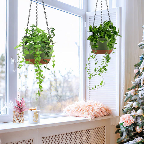 Kvetto vertical greening planters create a space-saving green wall effect.