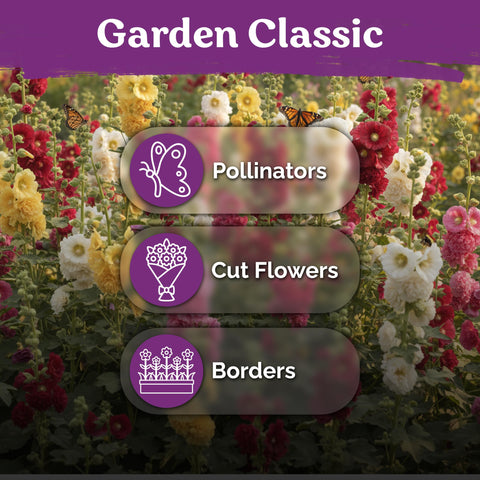 KVITER hollyhock seeds offer easy germination steps for beginners and busy gardeners.
