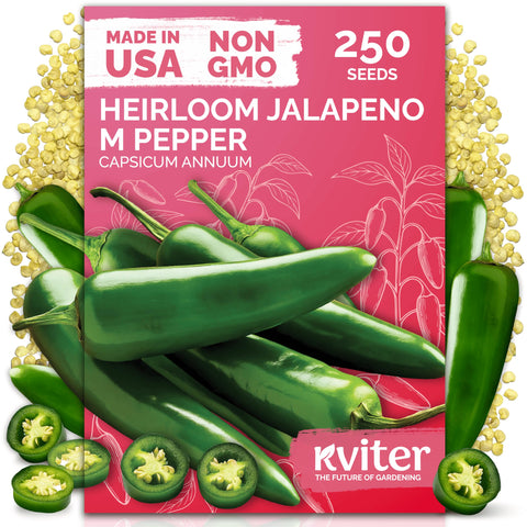 KVITER 250jalapeno seeds pack, ideal for fresh home peppers.