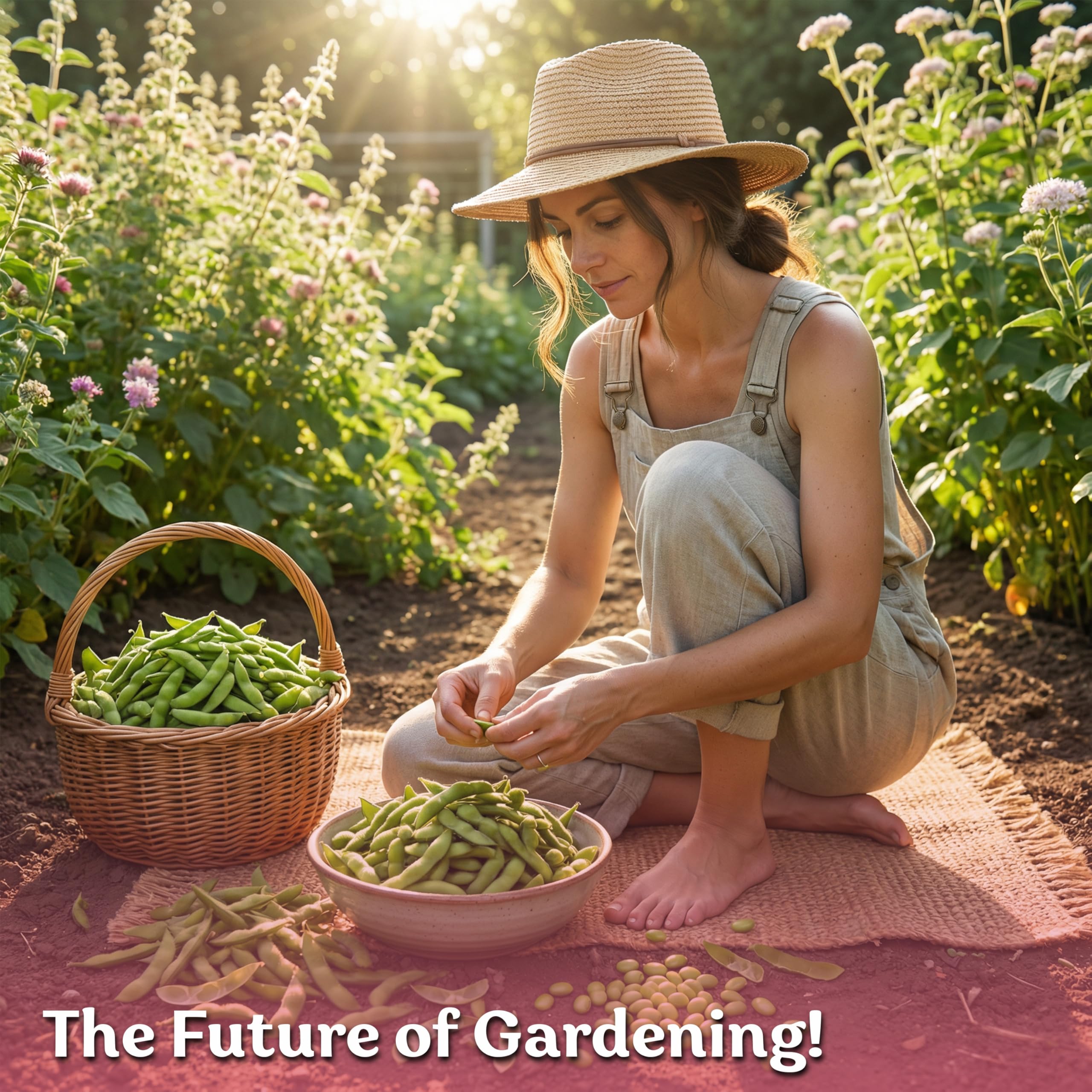 KVITER 40 edamame brand box with planting notes