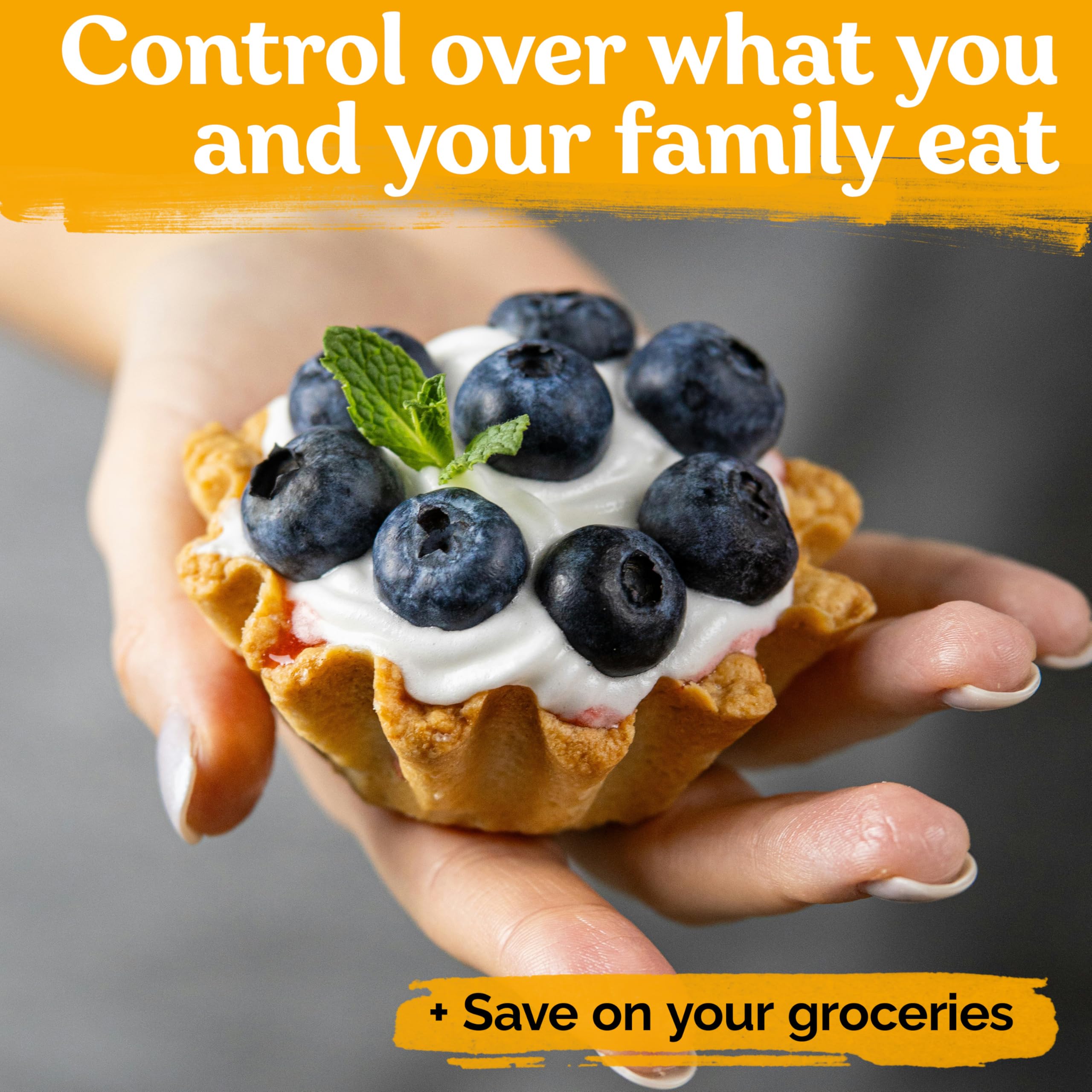 KVITER blueberries offer antioxidant-rich berries when the plants mature, adding color and flavor.