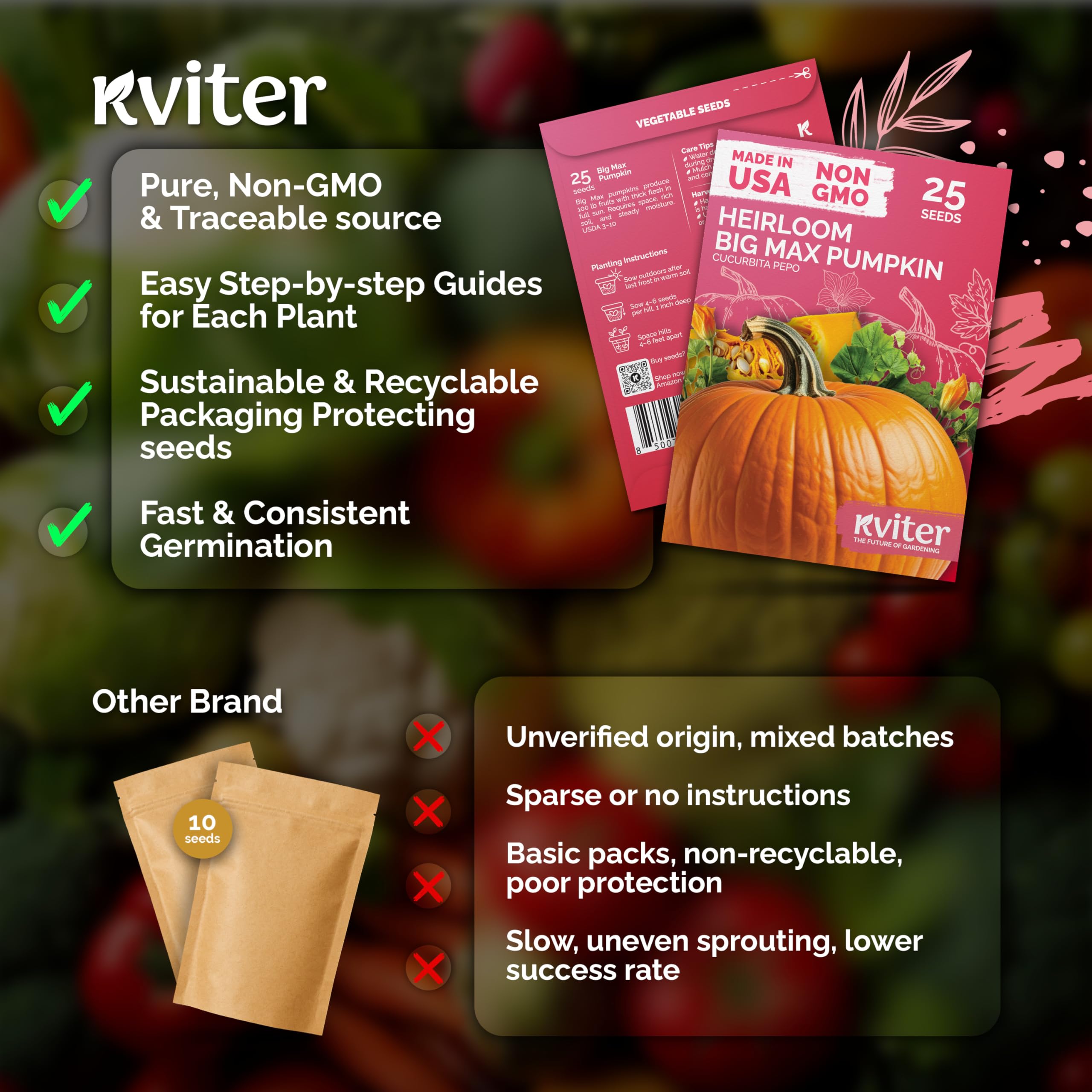 KVITER watering and mulching tips help healthier giants.