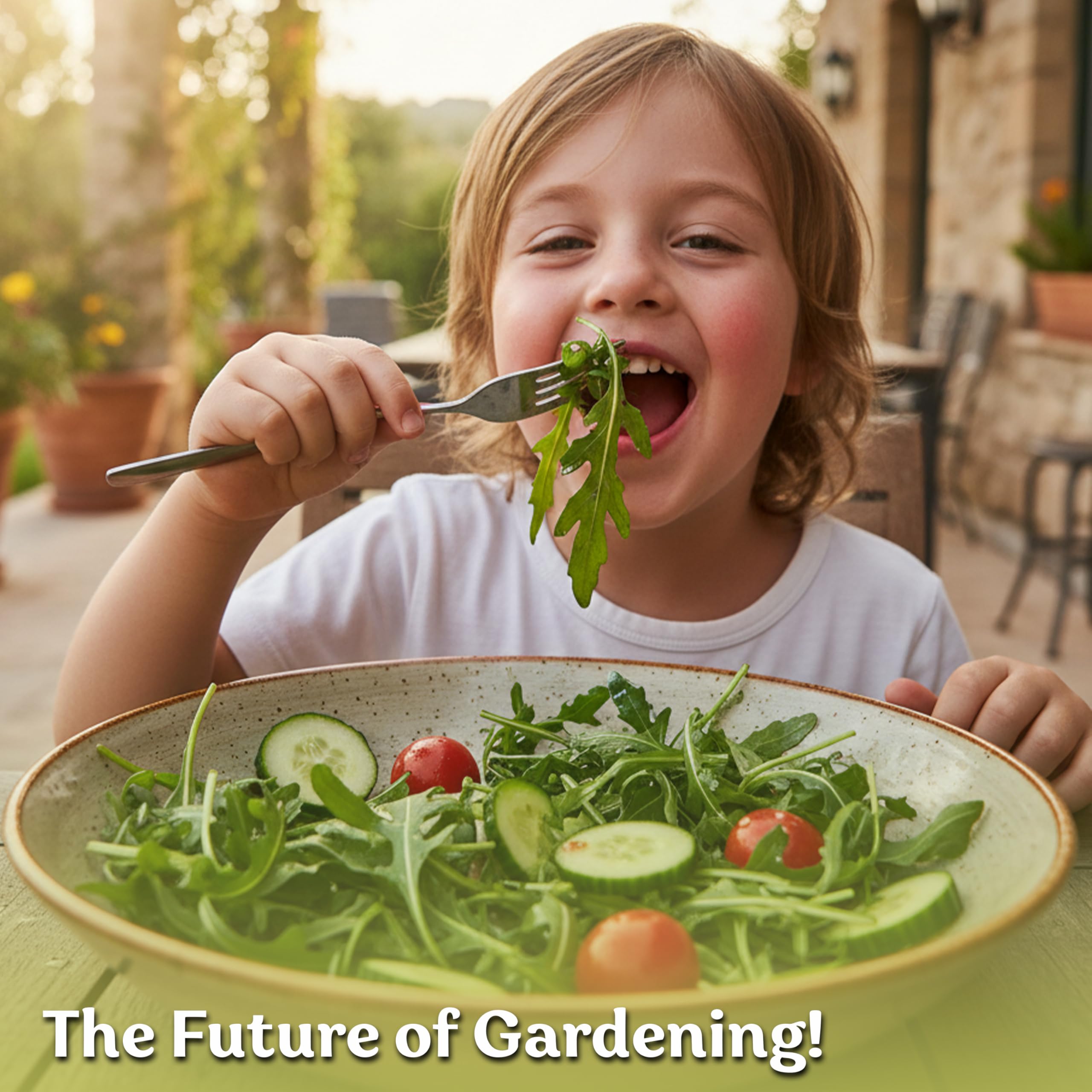 KVITER Roquette arugula seeds edible flowers and robust greens.