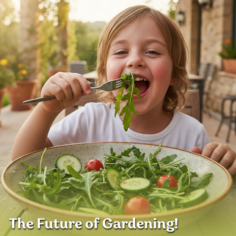 KVITER Roquette arugula seeds edible flowers and robust greens.