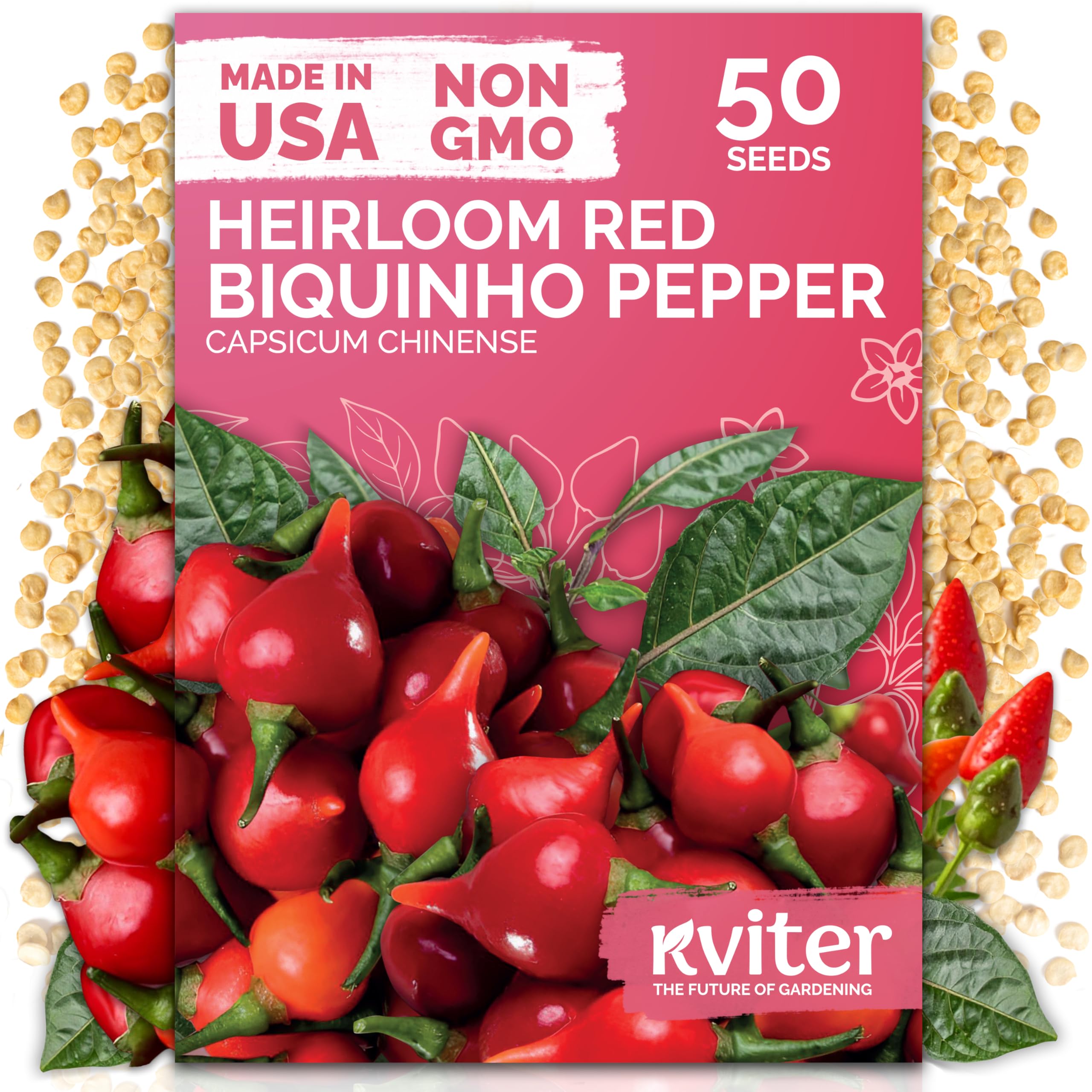 KVITER Sweety Drop peppers seeds packet for reliable germination in home gardens