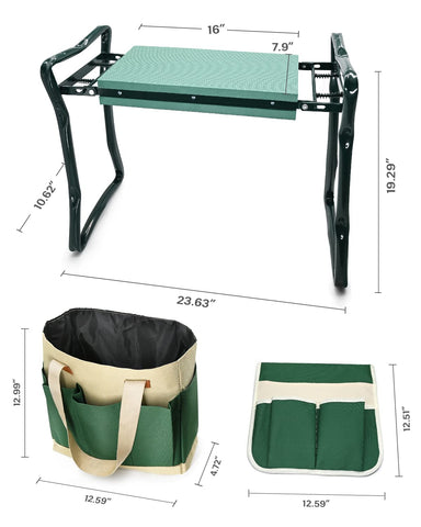 KVR garden kneeler pad offers knee-friendly comfort.