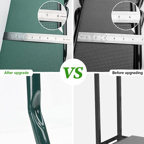 KVR Garden Kneeler with two tool pouches keeps gardening tools within reach.
