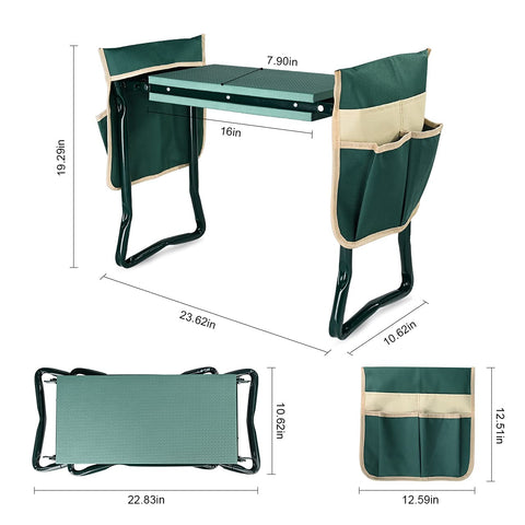 KVR Heavy-duty kneeler supports up to 330 lbs for stable work.