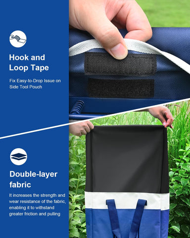 KVR Non-Slip Pouches secure tool storage during gardening