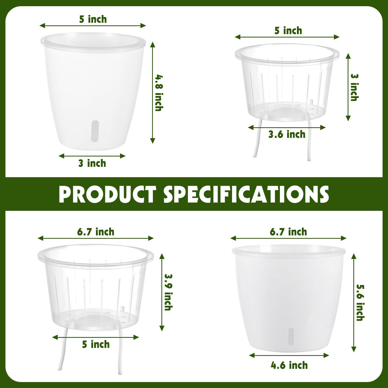 KvyusFlourish grey self-watering pot for balanced moisture and stylish spaces