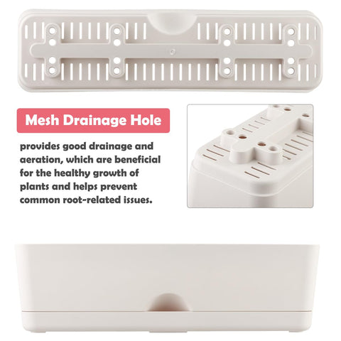 KvyusFlourish self-watering planter supports healthy roots with moisture control.