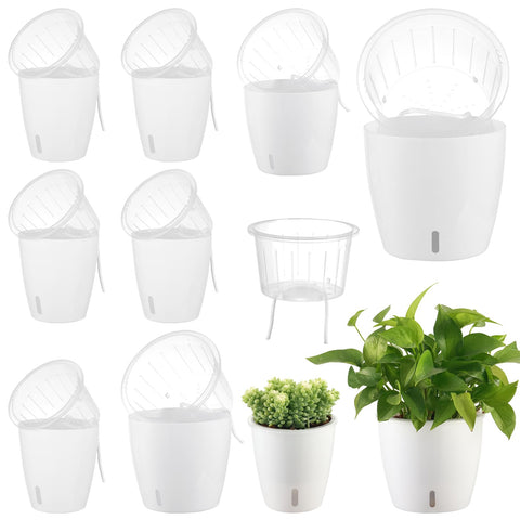 KvyusFlourish self-watering pot indicator showing water level for easy plant care.