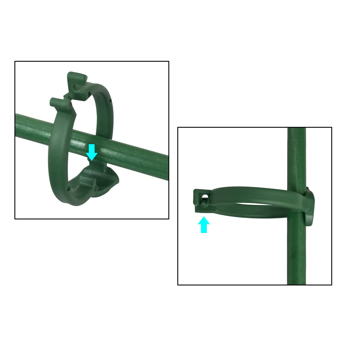 KVZVK rings move to lock stems without restricting growth