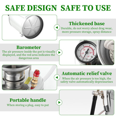 Kweetle adjustable nozzle provides mist or jet options.