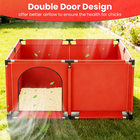 Kweetle premium sawdust bedding creates a soft, comfortable resting area for chicks.