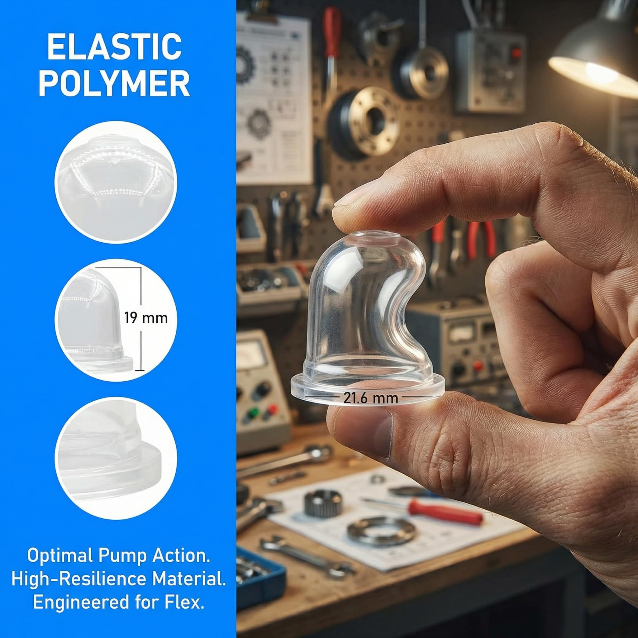 KWEOTUGO primer bulbs for trimmers and blowers, ready to install.