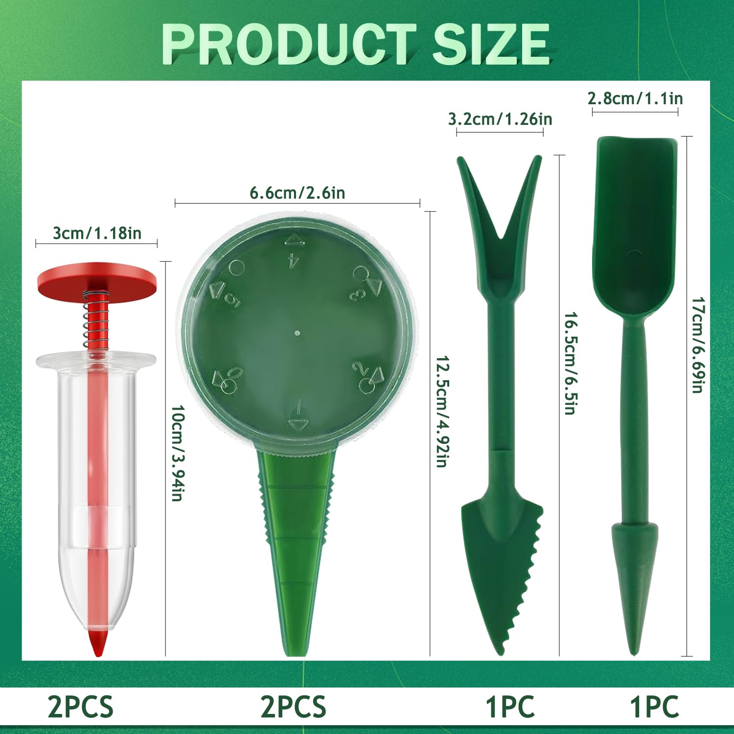 Kwevos five-speed seed spreader with adjustable settings for small seeds.